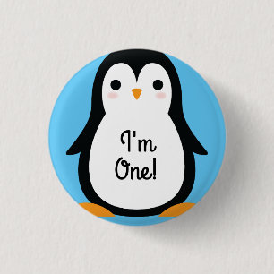 Badge Rond 2,50 Cm Borne de bouton d'anniversaire d'hiver mignon de