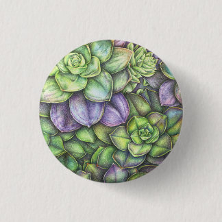 Badge Rond 2,50 Cm Botanical Colorful Illustration Button