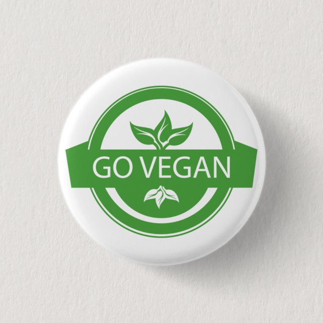 Badge Rond 2,50 Cm Boton Go Vegan (Devant)