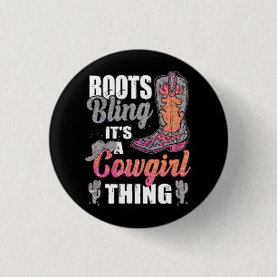 Badge Rond 2,50 Cm Bottes Et Lâcher Sa Chose De Femme Occidentale Cac
