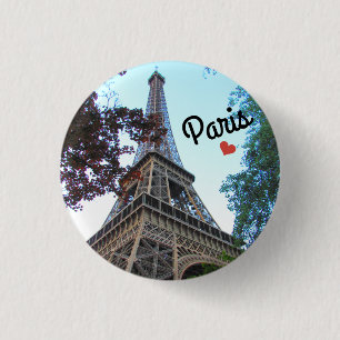 Badge Rond 2,50 Cm Botton/Pin ~ Paris, France
