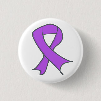 Badge Rond 2,50 Cm Boucle de conscience de lavande comme symbole
