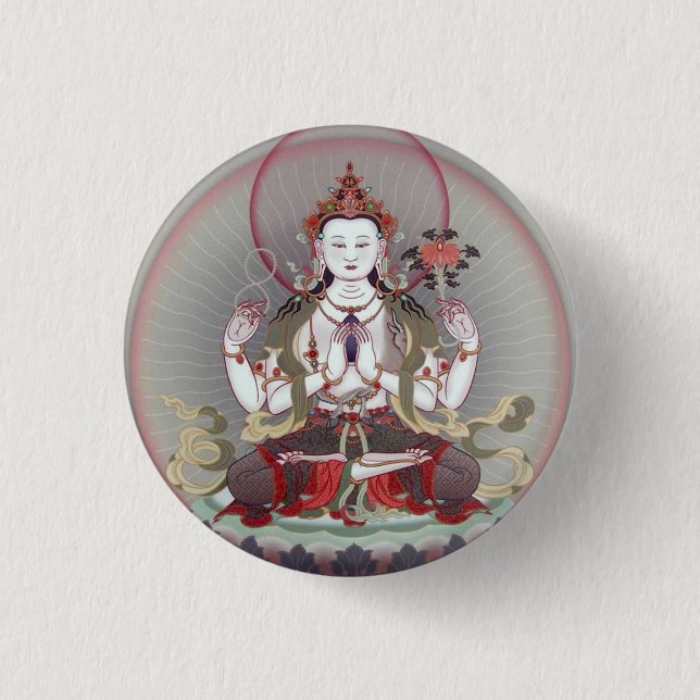 Badge Rond 2,50 Cm bouddha (Devant)