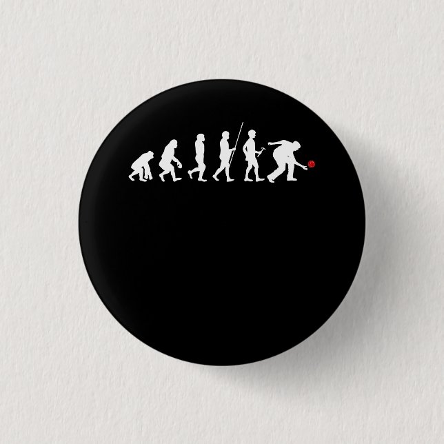 Badge Rond 2,50 Cm Boule Evolution Idéale Petanque Boccia Boccia Spor (Devant)
