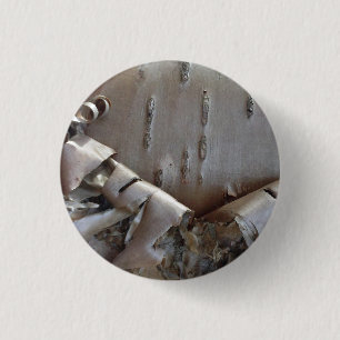 Badge Rond 2,50 Cm Bouleau courbe écorce rustique
