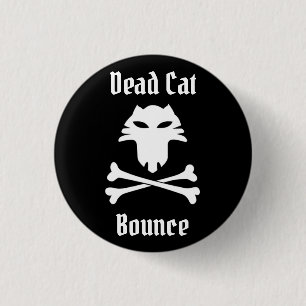 Badge Rond 2,50 Cm Bounce de chat mort