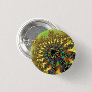 Badge Rond 2,50 Cm Bourse jaune et or