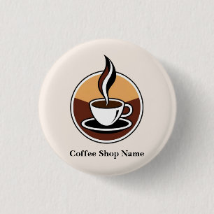 Badge Rond 2,50 Cm Boutique de café simple moderne boutique professio