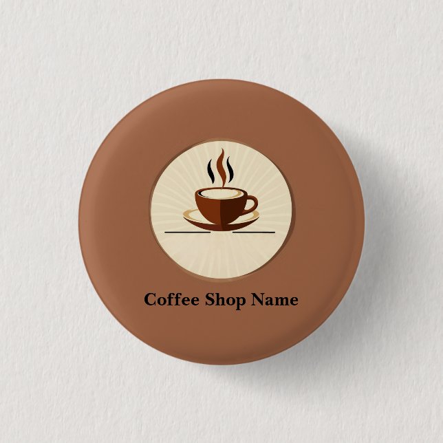 Badge Rond 2,50 Cm Boutique de café simple moderne boutique professio (Devant)