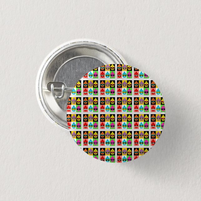 Badge Rond 2,50 Cm Bouton (Devant & derrière)