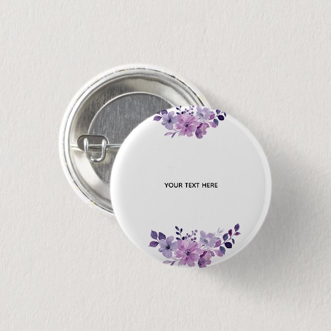 Badge Rond 2,50 Cm Bouton (Devant & derrière)
