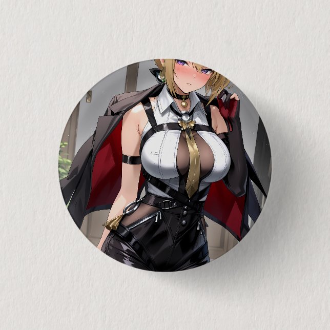 Badge Rond 2,50 Cm Bouton (Devant)