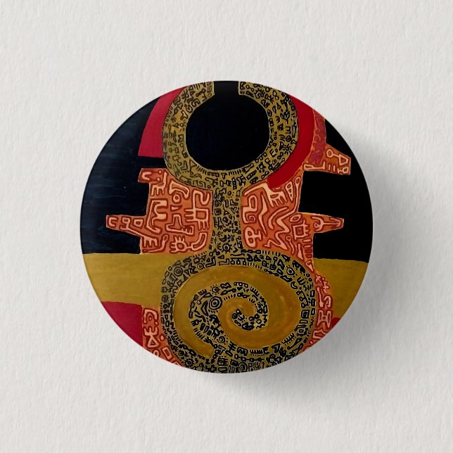 Badge Rond 2,50 Cm Bouton (Devant)