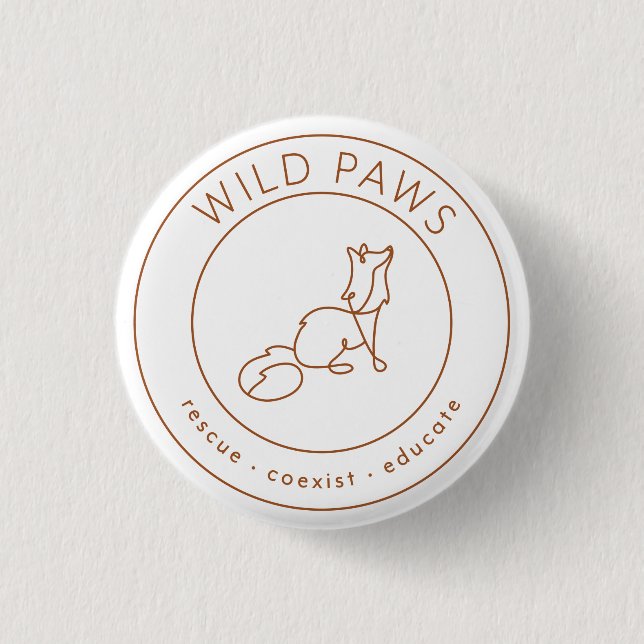 Badge Rond 2,50 Cm Bouton (Devant)