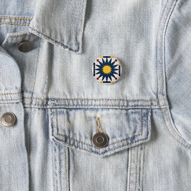 Badge Rond 2,50 Cm Bouton (En situation)