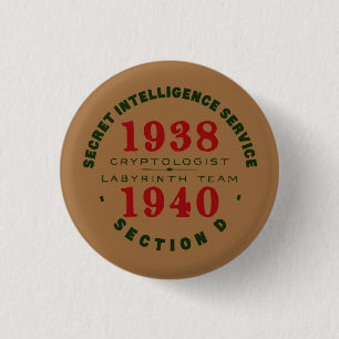Badge Rond 2,50 Cm Bouton 1938-1940 de Cryptologist