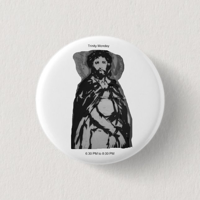 Badge Rond 2,50 Cm Bouton #2 de lundi de trinité (Devant)