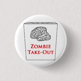 Badge Rond 2,50 Cm Bouton à emporter de logo de zombi