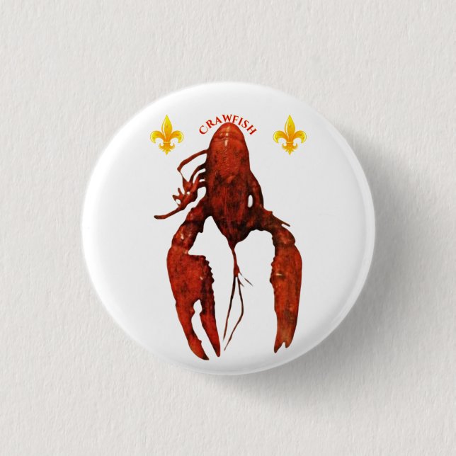 Badge Rond 2,50 Cm Bouton à langouste (Devant)
