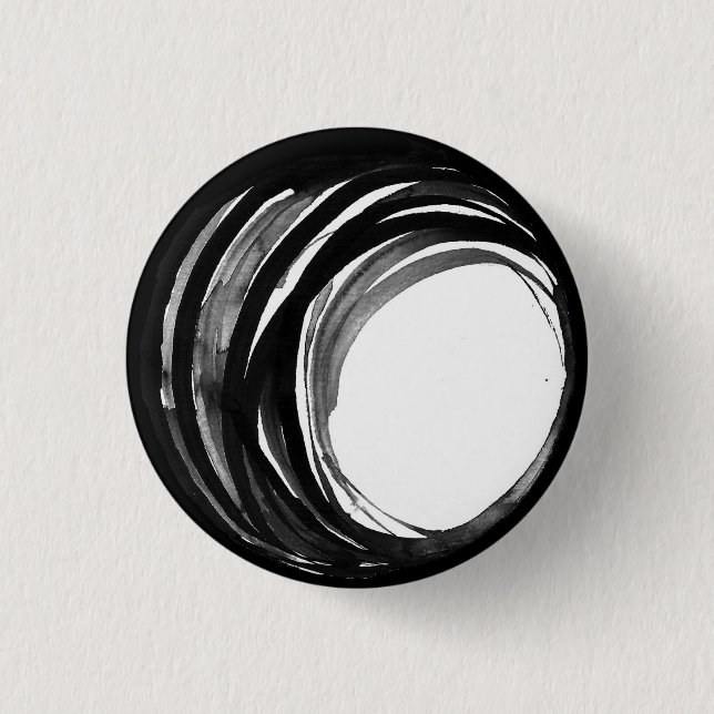 Badge Rond 2,50 Cm Bouton abstrait de perle de prière (Devant)