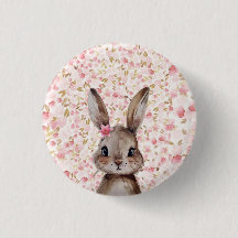 Bouton Accessoire Lapin Mignon