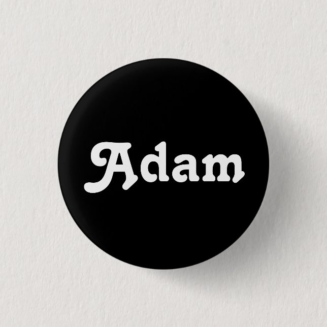 Badge Rond 2,50 Cm Bouton Adam (Devant)