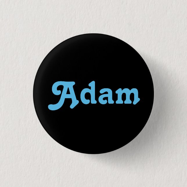 Badge Rond 2,50 Cm Bouton Adam (Devant)