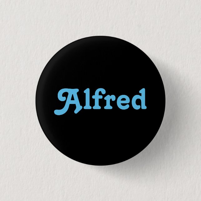 Badge Rond 2,50 Cm Bouton Alfred (Devant)