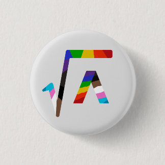 Badge Rond 2,50 Cm Bouton Ally radical (gris)