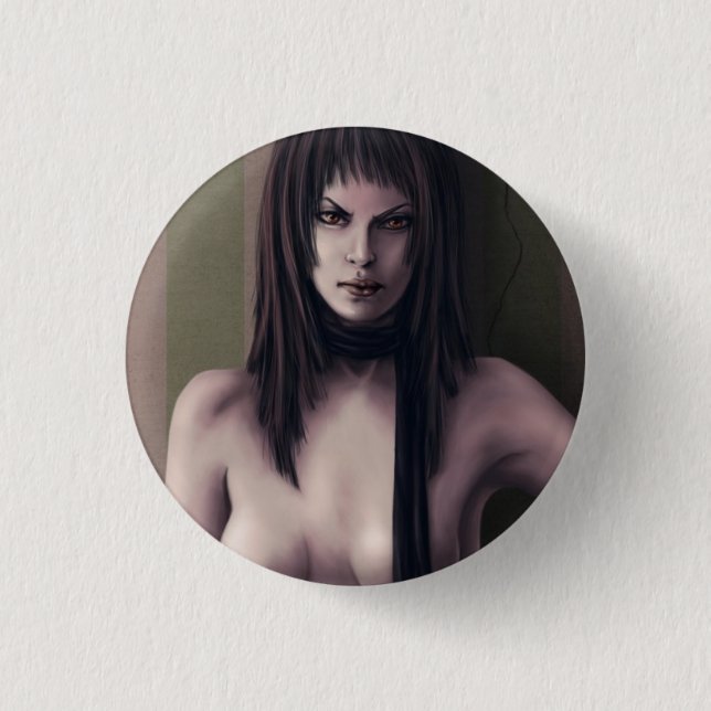 Badge Rond 2,50 Cm Bouton amer (Devant)