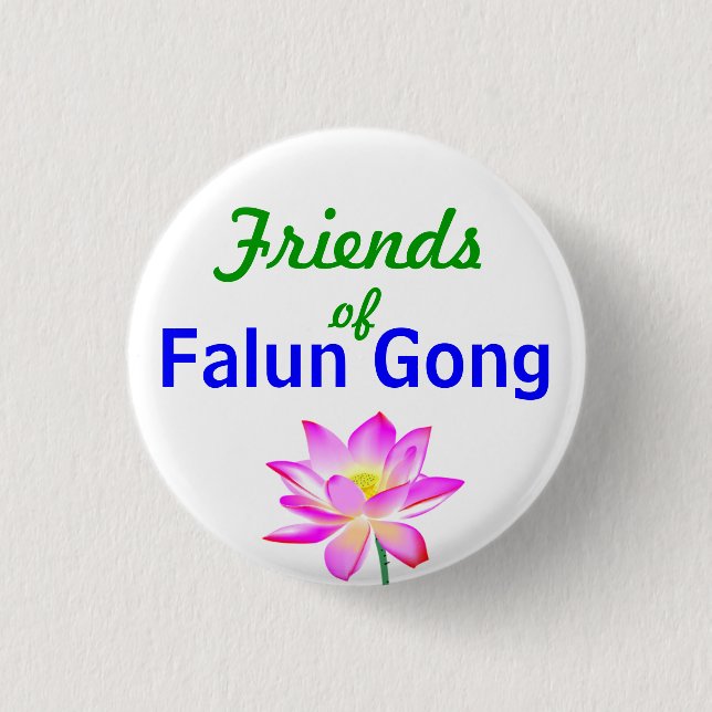 Badge Rond 2,50 Cm Bouton - ami de Falun Dafa (Devant)