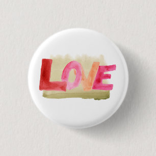 Badge Rond 2,50 Cm Bouton Amour