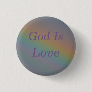 Badge Rond 2,50 Cm Bouton Amour arc-en-ciel