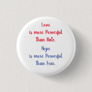 Badge Rond 2,50 Cm Bouton Amour plus puissant