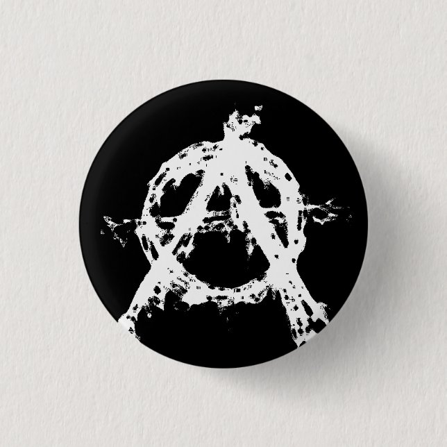 Badge Rond 2,50 Cm Bouton Anarchie (Devant)