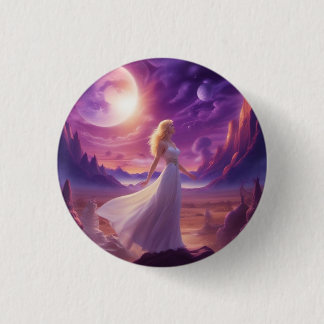 Badge Rond 2,50 Cm Bouton ange spirituel