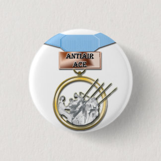 Badge Rond 2,50 Cm Bouton anti-aérien de médaille d'as