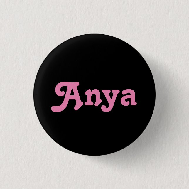 Badge Rond 2,50 Cm Bouton Anya (Devant)