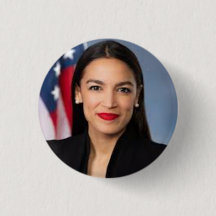 Bouton AOC Alexandria Ocasio Cortez
