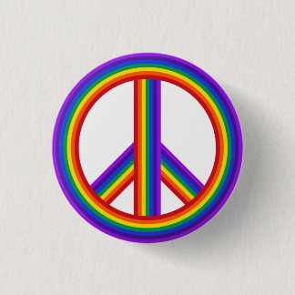Badge Rond 2,50 Cm Bouton Arc-en-ciel