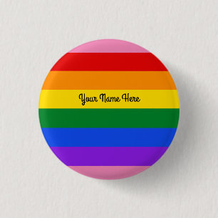 Badge Rond 2,50 Cm Bouton Arc-en-ciel n° 1