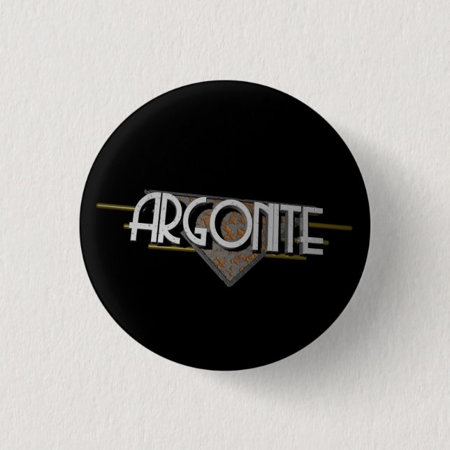 Badge Rond 2,50 Cm Bouton Argonite (Devant)