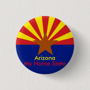 Badge Rond 2,50 Cm Bouton Arizona