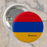 Badge Rond 2,50 Cm Bouton Arménie, mode drapeau arménien patriotique<br><div class="desc">Boutons : Drapeau arménien et arménien - J'aime mon pays,  voyage,  vacances,  patriotes nationaux / fans de sports</div>
