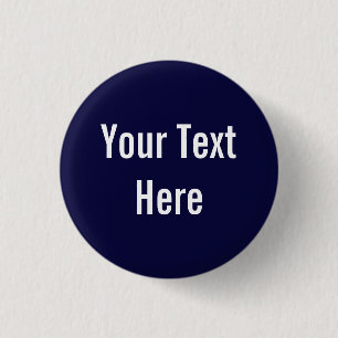 Badge Rond 2,50 Cm Bouton Arrière - plan de marine solide personnalis