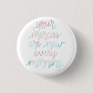 Badge Rond 2,50 Cm Bouton Arrondi Pastel New Mercies