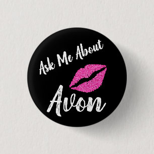 Badge Rond 2,50 Cm Bouton Avon