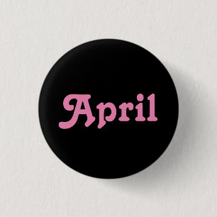 Badge Rond 2,50 Cm Bouton avril