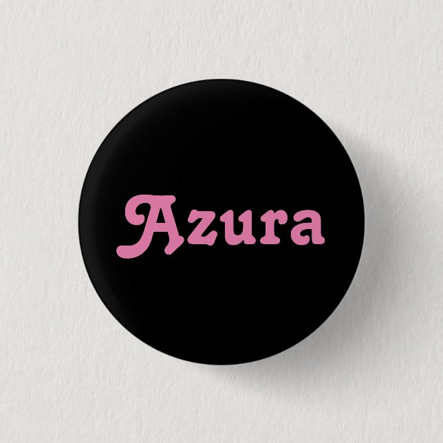 Badge Rond 2,50 Cm Bouton Azura (Devant)