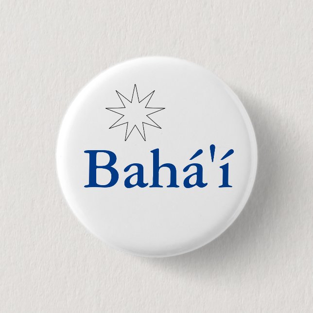 Badge Rond 2,50 Cm Bouton Bahá'í (Devant)